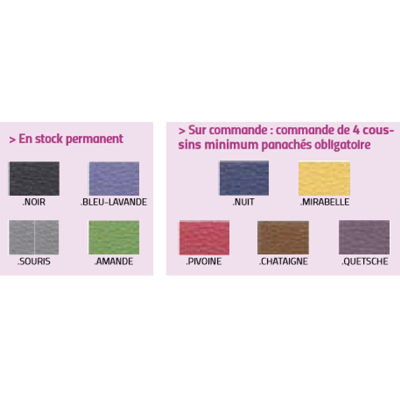 COUSSIN 1/2 CYLINDRIQUE POUR TABLE – Image 3